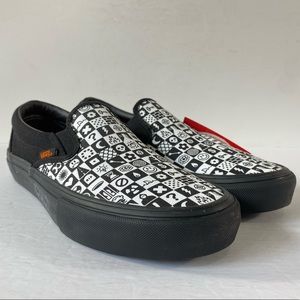 Vans x Cult Slip-On Pro Black Checker Sneakers